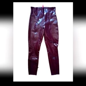 Spanx faux leather leggings size LG